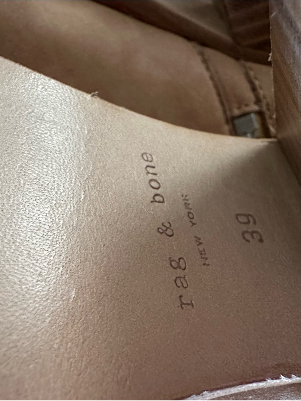 Rag & Bone Margot Women's Tan Suede Ankle Booties with Side Zip size 39 NEW - Picture 4 of 8